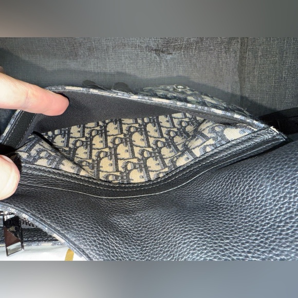 DIOR soft saddle bag mini Oblique print - Picture 10 of 10